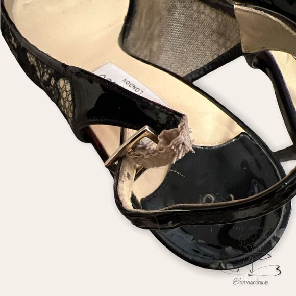 Jimmy Choo London Stiletto Peep Toe Heels Size 39 - Picture 7 of 10